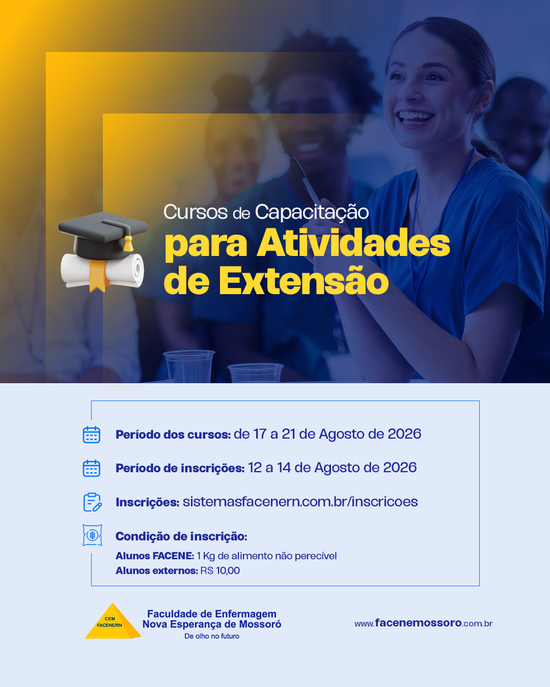 Cursos de Capacitação para atividades de extensão